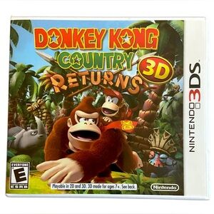 Donkey Kong Country Returns 3D Nintendo 3DS Tested CIB TESTED Original Owner